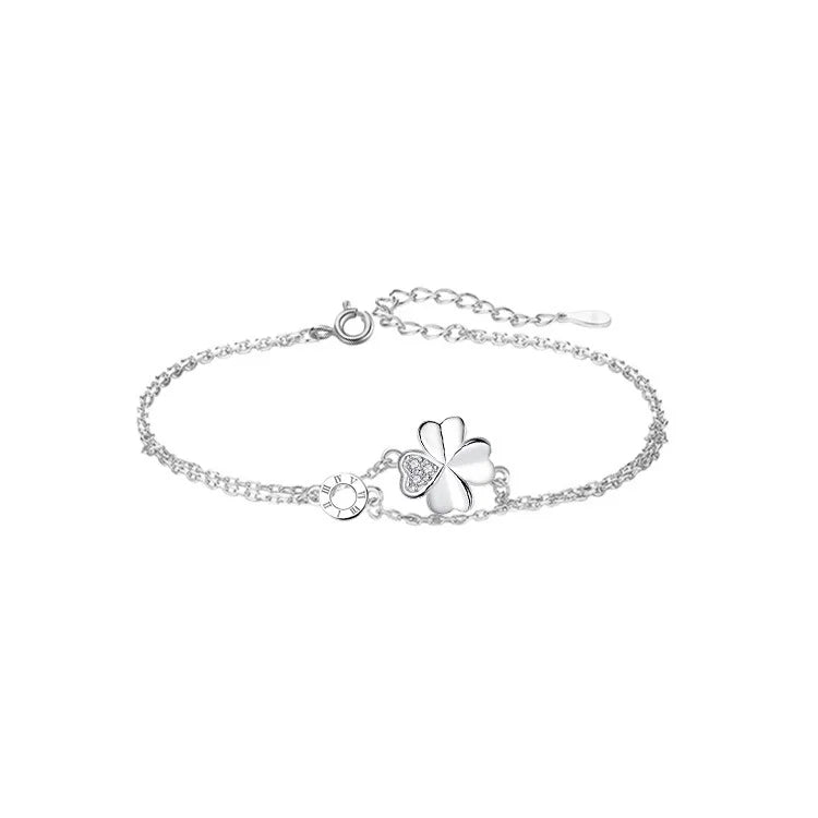 VANA 4 Four Leaf Clover Rose Gold Trendy Bracelet