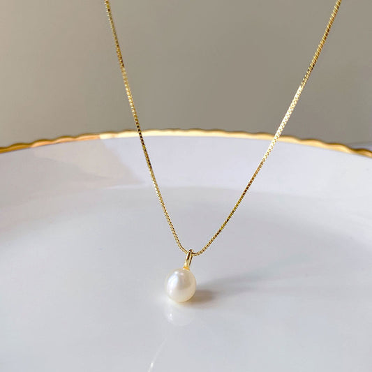 Trendy Gold and Rhodium Plated Pearl Versatile Necklace